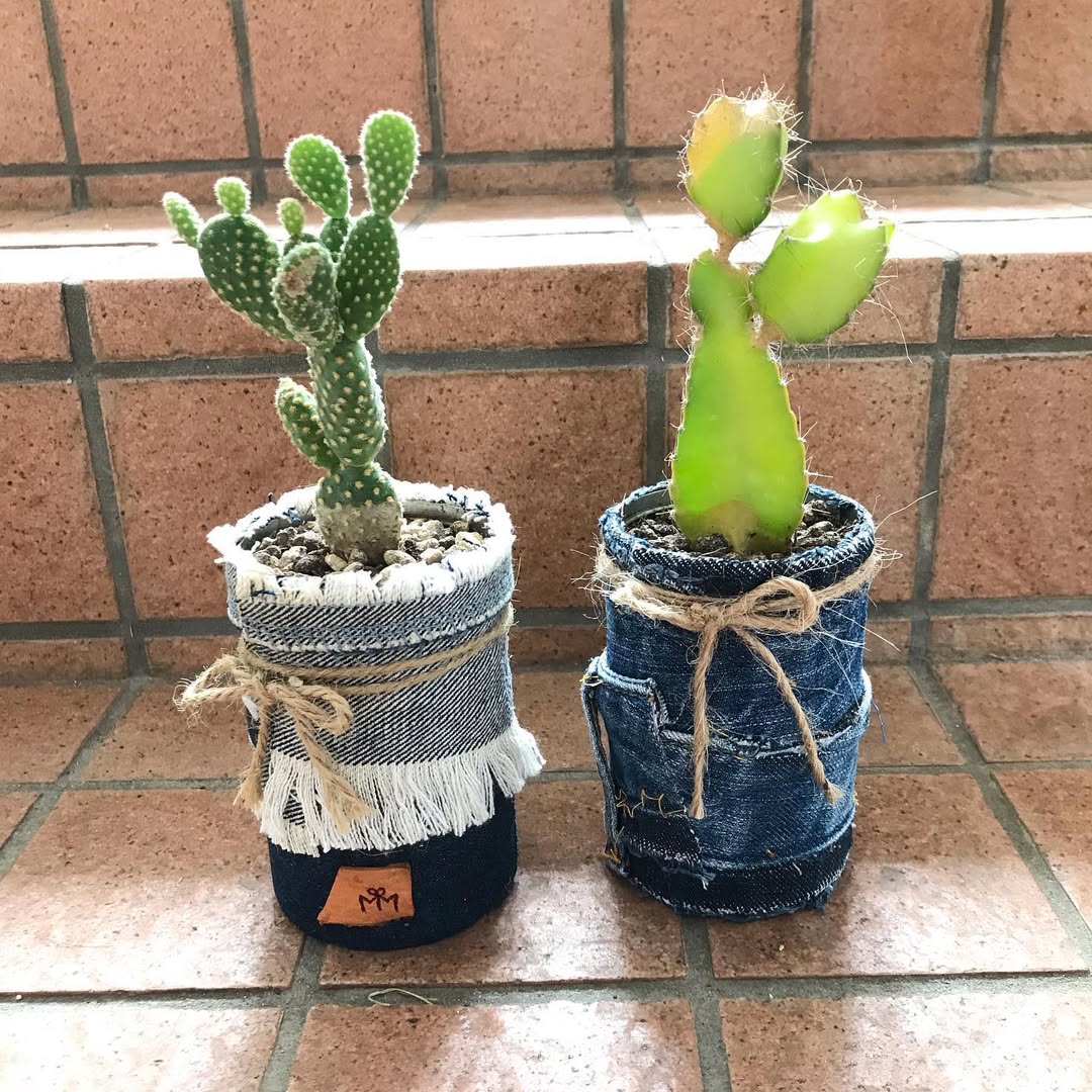 デニムリメイク缶