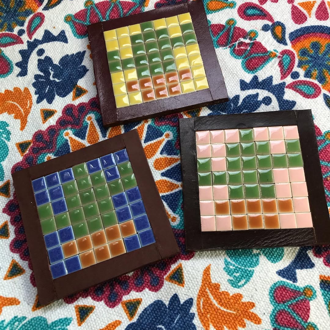モザイクタイルコースター
