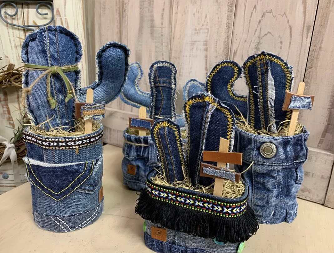 デニムリメイク缶